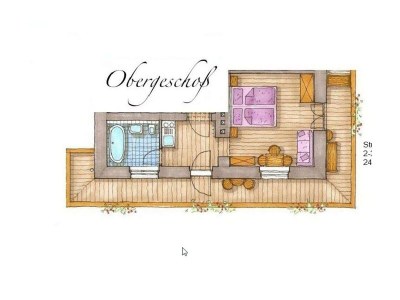 Apartment Appartement, Wohn-Schlafraum, Dusche/WC - Outdoor photo 3