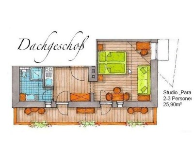 Apartment Appartement, Wohn-Schlafraum, Dusche/WC - Outdoor photo 10