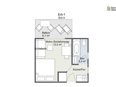 Holiday apartment Ferienwohnung Haus Erli Wohnung Erli 3 - Document photo 26