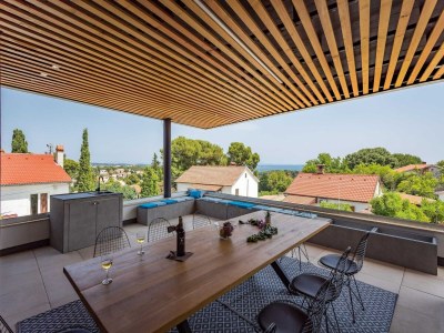 Villa Wunderschöne Villa mit Meerblick in Premantura - Outdoor photo 21