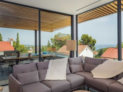 Villa Wunderschöne Villa mit Meerblick in Premantura - Features photo 24