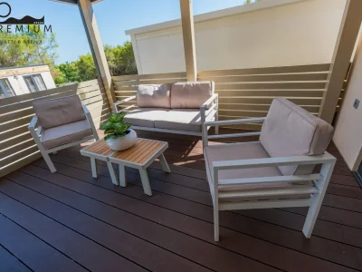 caravan Charming Two-bedroom Mobile Homes Drage - Mobile Home with Sea View and Terrace - Outdoor photo 6