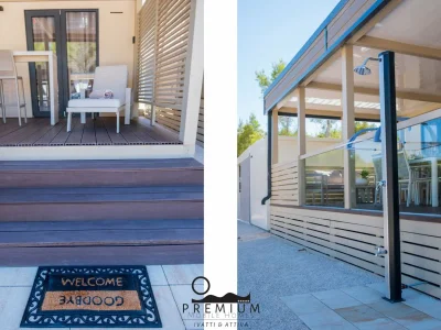 caravan Charming Two-bedroom Mobile Homes Drage - Mobile Home with Sea View and Terrace - Outdoor photo 10