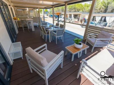 caravan Charming Two-bedroom Mobile Homes Drage - Mobile Home with Sea View and Terrace - Outdoor photo 12