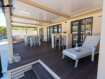 caravan Charming Two-bedroom Mobile Homes Drage - Mobile Home with Sea View and Terrace - Outdoor photo 14