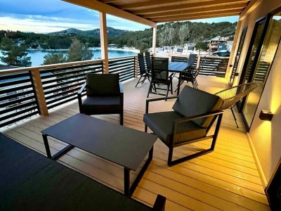 caravan Two Bedroom Mobile Home with Terrace and Sea View in Drage, Adriatic Sea - caravan