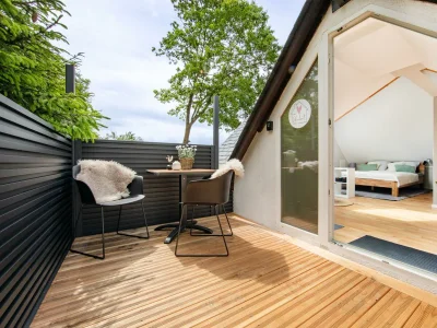 Apartment Gemütliches 2-Bett-Appartment mit Sonnenterrasse in Gillenfeld - Apartment