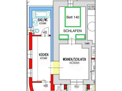 Apartment Appartement/Fewo, Bad, WC, 1 Schlafraum - Features photo 21