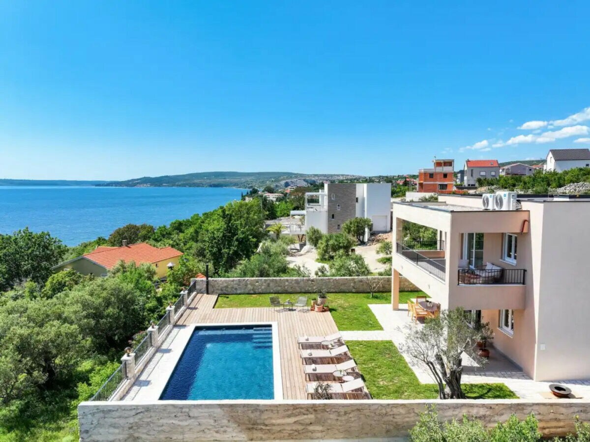 Villa Seaview Villa Grota with a heated pool