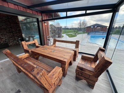Holiday house Ferienhaus MILA - mit Pool, Sauna, Whirlwanne, 5000qm Privatgelände und Bolzplatz - Outdoor photo 18