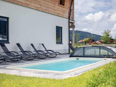Chalet Chalet in Inzell mit Pool & Alpenblick - Outdoor photo 16