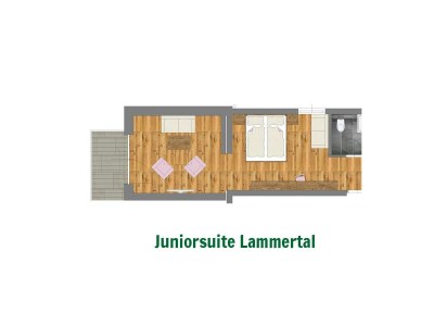 Holiday room Junior Suite Lammertal, Dusche, WC, Balkon - Features photo 46