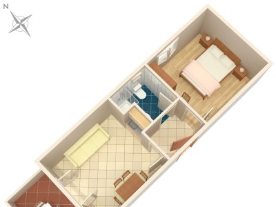 Apartment One bedroom apartment with terrace and sea view Cove Soline, Dugi otok A-448-a - Outdoor photo 22