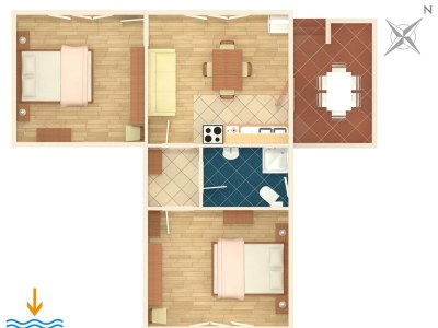 Apartment Two bedroom apartment near beach Ugljan A-828-a - Outdoor photo 31