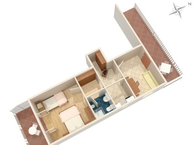 Apartment One bedroom apartment with terrace and sea view Pisak, Omiš A-1004-b - Outdoor photo 31