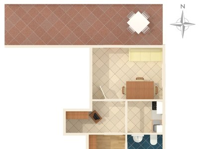 Apartment One bedroom apartment with terrace and sea view Pisak, Omiš A-1004-b - Outdoor photo 33