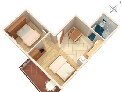 Apartment One bedroom apartment near beach Promajna, Makarska A-2673-a - Outdoor photo 15