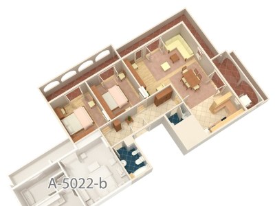 Apartment Two bedroom apartment with terrace and sea view Banjol, Rab A-5022-a - Outdoor photo 45