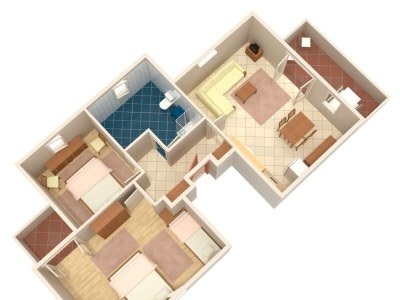 Apartment Two bedroom apartment with terrace and sea view Banjol, Rab A-5022-d - Outdoor photo 31