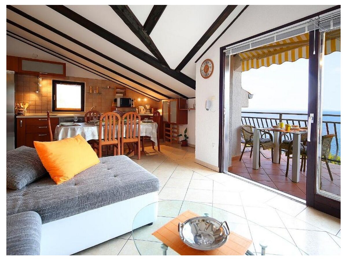 Apartment Three bedroom apartment with terrace and sea view Opatija A-23795-a