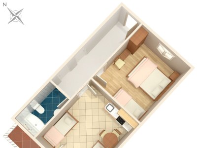 Apartment One bedroom apartment with balcony and sea view Podaca, Makarska A-6874-a - Outdoor photo 23