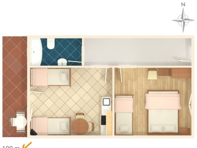 Apartment One bedroom apartment with balcony and sea view Podaca, Makarska A-6874-a - Outdoor photo 25