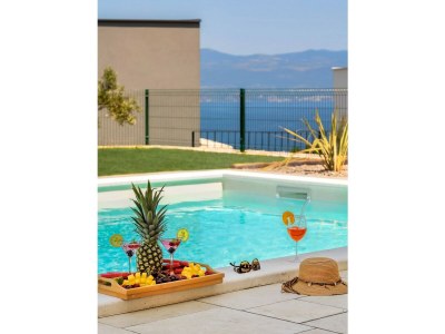 Villa Villa Pinaza A with heated pool, sauna, and **whirlpool in Vrbnik - Outdoor photo 14