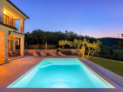 Villa Villa Pinaza B with heated pool, sauna, and whirlpool in Vrbnik - Outdoor photo 2