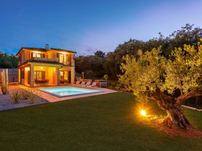 Villa Villa Pinaza C with heated pool, sauna, and whirlpool in Vrbnik - Outdoor photo 3