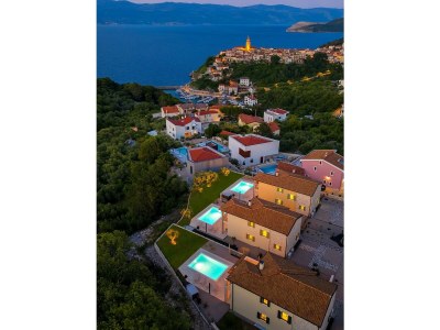 Villa Villa Pinaza C with heated pool, sauna, and whirlpool in Vrbnik - Outdoor photo 4