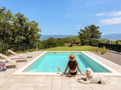 Villa Villa Pinaza C with heated pool, sauna, and whirlpool in Vrbnik - Outdoor photo 7