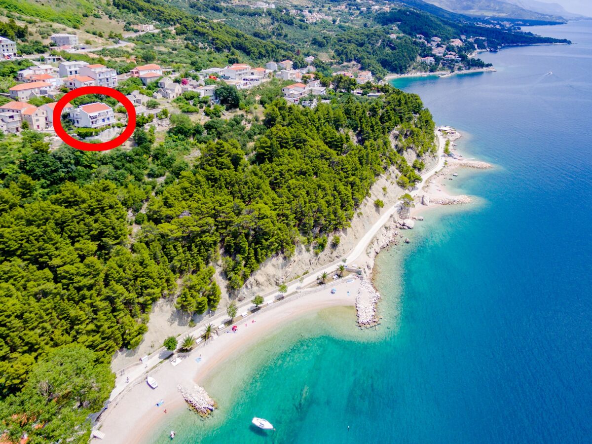 Apartment Two bedroom apartment with terrace and sea view Brela, Makarska A-24541-a - Outdoor photo 2