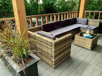 Holiday house Modern chalet with terrace, veranda - Outdoor photo 2