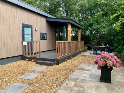 Holiday house Modern chalet with terrace, veranda - Outdoor photo 3