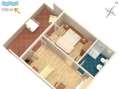 Apartment One bedroom apartment with terrace Novigrad A-2536-d - Outdoor photo 24