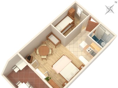 Apartment One bedroom apartment near beach Sumpetar, Omiš A-2808-a - Outdoor photo 31