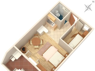 Apartment One bedroom apartment near beach Sumpetar, Omiš A-2808-b - Outdoor photo 5