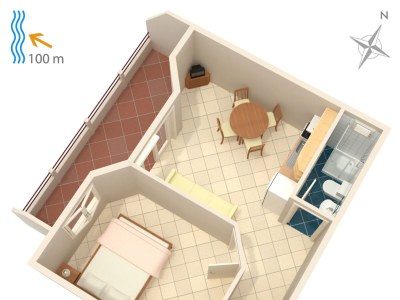 Apartment One bedroom apartment with terrace and sea view Drašnice, Makarska A-2581-a - Outdoor photo 30