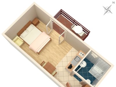 Apartment Studio flat with balcony Duće, Omiš AS-2821-b - Outdoor photo 6