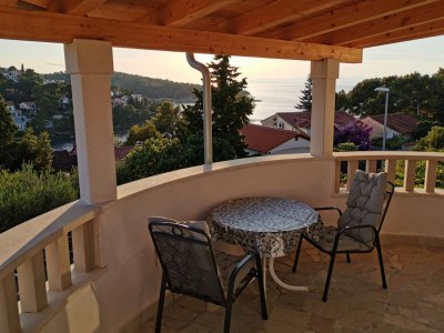 Apartment Three bedroom apartment with terrace and sea view Splitska, Brač A-2923-b - Outdoor photo 23