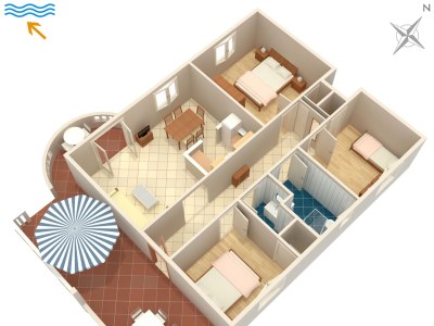 Apartment Three bedroom apartment with terrace and sea view Splitska, Brač A-2923-b - Outdoor photo 30