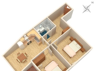 Apartment Two bedroom apartment with balcony and sea view Tučepi, Makarska A-3193-b - Outdoor photo 13