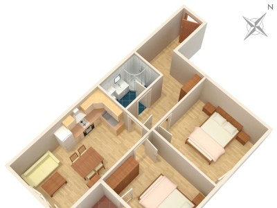 Apartment Two bedroom apartment with balcony and sea view Tučepi, Makarska A-3193-f - Outdoor photo 9