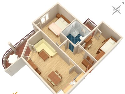 Apartment Two bedroom apartment with balcony and sea view Tučepi, Makarska A-3193-h - Outdoor photo 15