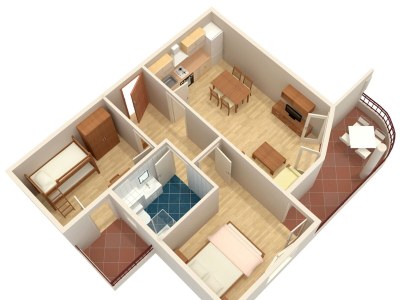 Apartment Two bedroom apartment with balcony and sea view Tučepi, Makarska A-3193-h - Outdoor photo 16