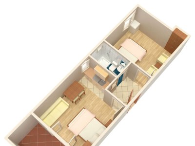 Apartment One bedroom apartment with terrace and sea view Tučepi, Makarska A-2676-a - Outdoor photo 20