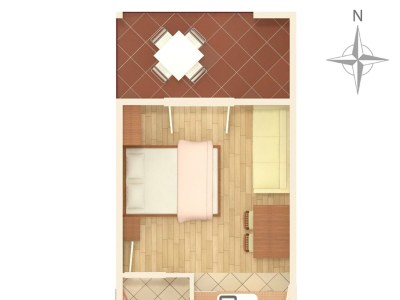 Apartment One bedroom apartment with terrace and sea view Tučepi, Makarska A-2676-a - Outdoor photo 21