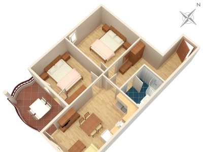 Apartment Two bedroom apartment with balcony and sea view Tučepi, Makarska A-3193-k - Outdoor photo 19