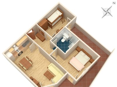 Apartment Two bedroom apartment with terrace Tučepi, Makarska A-3193-n - Outdoor photo 13