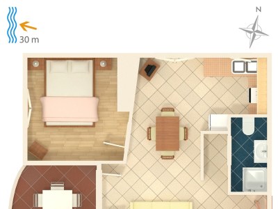 Apartment One bedroom apartment near beach Brodarica, Šibenik A-4194-b - Outdoor photo 39